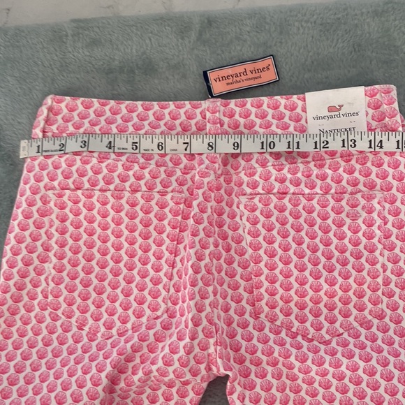 Vinyard Vines martha vinyards Nantucket Ankle Jean cotton & spandex pink &white - Picture 11 of 16